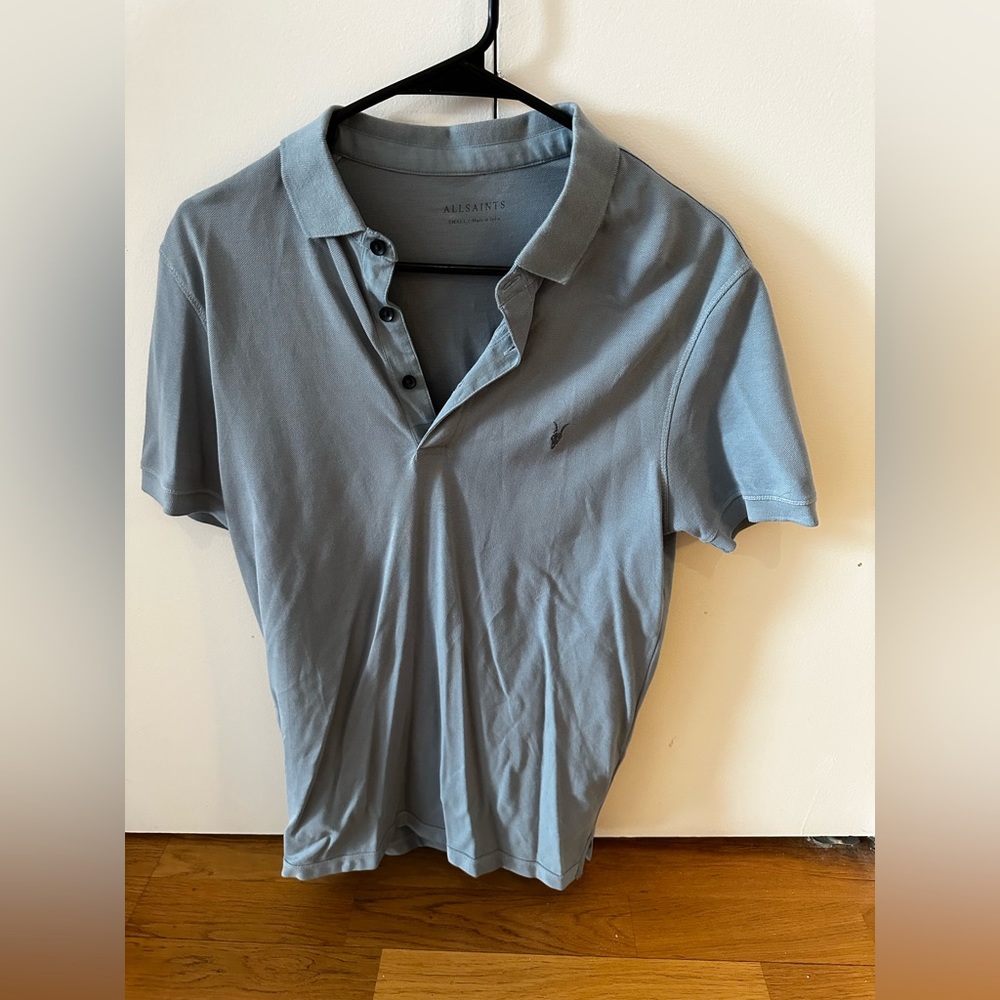 NWOT / NEVER WORN ALL SAINTS MENS POLO SMALL